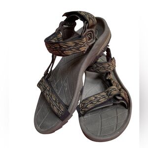 Teva Black and Tan Sandals